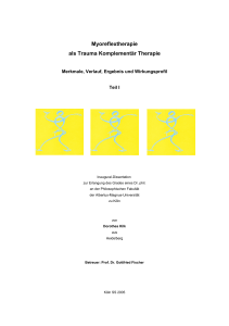 Myoreflextherapie als Trauma Komplementär Therapie