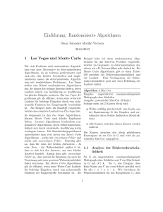 Einführung: Randomisierte Algorithmen