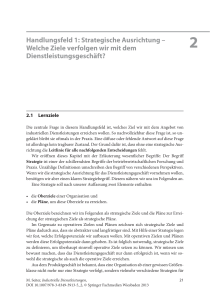 Handlungsfeld 1: Strategische Ausrichtung – Welche Ziele verfolgen