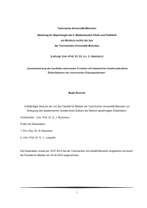 Zusammenhang der kardialen autonomen Funktion mit