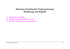 Rekursion/Funktionale Programmierung