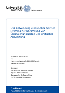 GUI Entwicklung eines Labor-Service