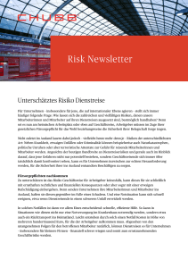 Risk Newsletter