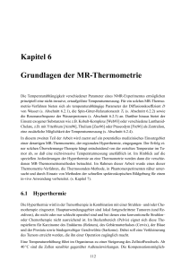 Kapitel 6 Grundlagen der MR-Thermometrie - diss.fu