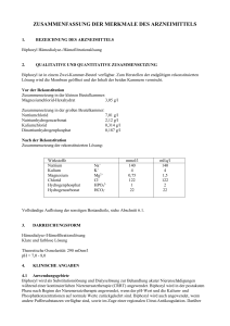 Biphozyl Hämodialyse-/Hämofiltrationslösung