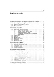 Inhaltsverzeichnis - Ingenieur-Buch