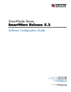 SmartNode Series SmartWare Release 3.20