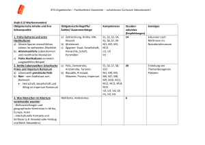 Entwurf eines schulinternen Curriculums SEK I - Aggertal