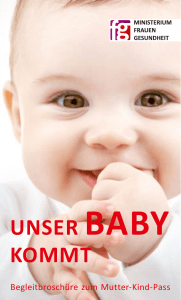 Broschüre "Unser Baby kommt" - Bundesministerium für Gesundheit