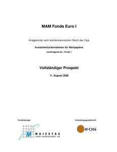 MAM Fonds Euro I - Maiestas