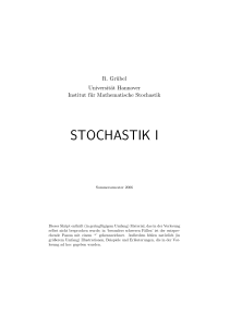 STOCHASTIK I