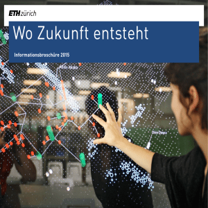 Informationsbroschüre "Wo Zukunft entsteht", 2015