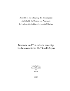 Tetrazole und Triazole als neuartige Oxidationsmittel in IR