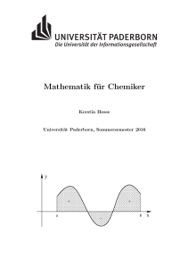 Mathematik für Chemiker