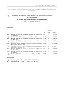 B RICHTLINIE 2001/83/EG DES EUROPÄISCHEN PARLAMENTS