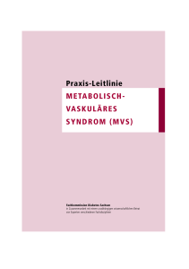 Praxisleitlinie Metabolisch-Vaskuläres Syndrom 1.Auflage 2007