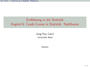 Einführung in die Statistik Kapitel 6