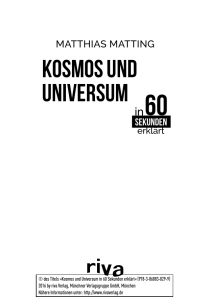 Kosmos und Universum - Münchner Verlagsgruppe