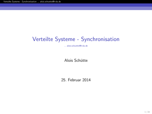 Verteilte Systeme - Synchronisation - fbi.h