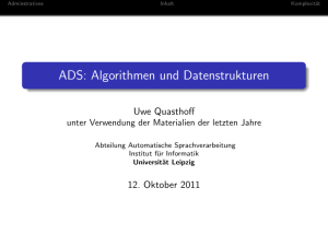 ADS: Algorithmen und Datenstrukturen