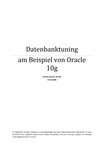 Datenbanktuning