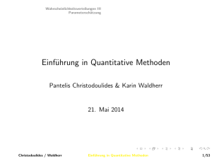 Einführung in Quantitative Methoden