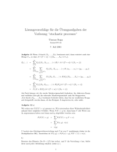 Lösungsvorschläge für die¨Ubungsaufgaben der Vorlesung