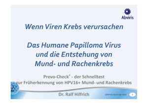 Wenn Viren Krebs verursachen Das Humane Papilloma