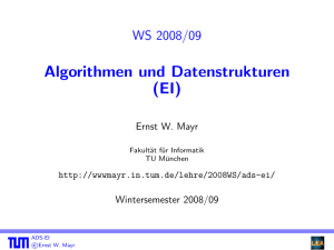 Algorithmen und Datenstrukturen (EI)