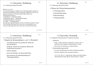 4.1 Netzwerke / Einführung 4.1 Netzwerke