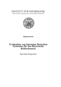 Evaluation von Intrusion Detection Systemen für das Bayerische