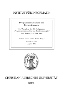 institut f¨ur informatik christian-albrechts