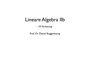 Lineare Algebra IIb