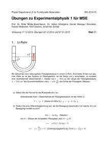 Übungen zu Experimentalphysik 1 für MSE - Peter Müller