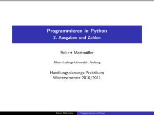 Programmieren in Python