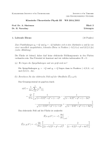 Klassische Theoretische Physik III WS 2014/2015 Blatt 3