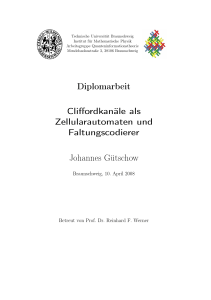 Diplomarbeit Cliffordkanäle als Zellularautomaten und