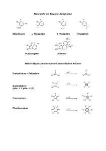Naturstoffe mit Tropolon-Substruktur Stipiatsäure α