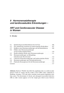 HRT and Cardiovascular Disease in Women
