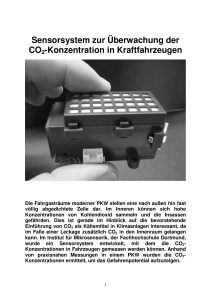 Sensorsystem zur Überwachung der CO2