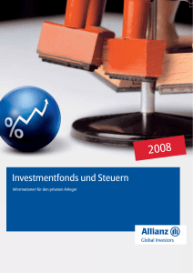 Investmentfonds und Steuern