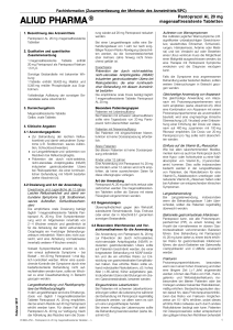 Pantoprazol AL 20 mg magensaftresistente Tabletten