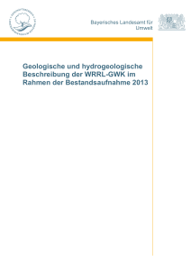 Beschreibung der GWK zur WRRL Bestandsaufnahme 2013