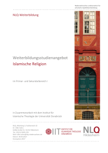 Weiterbildungsstudienangebot Islamische Religion