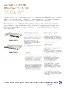 OmniSwitch 6350 Gigabit-Ethernet-LAN-Switches - Alcatel