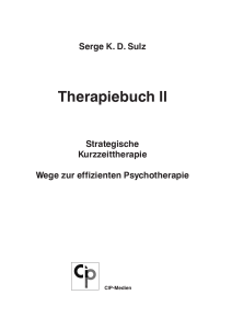 Therapiebuch II - Strategische Kurzzeittherapie.