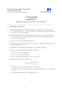 1. ¨Ubungsblatt ,,Analysis II”
