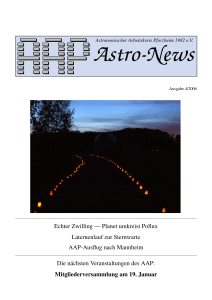 AAP Astro-News 4/2006 - Sternwarte Bieselsberg
