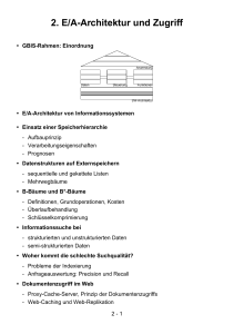 2. E/A-Architektur und Zugriff