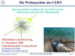 Die Weltmaschine des CERN